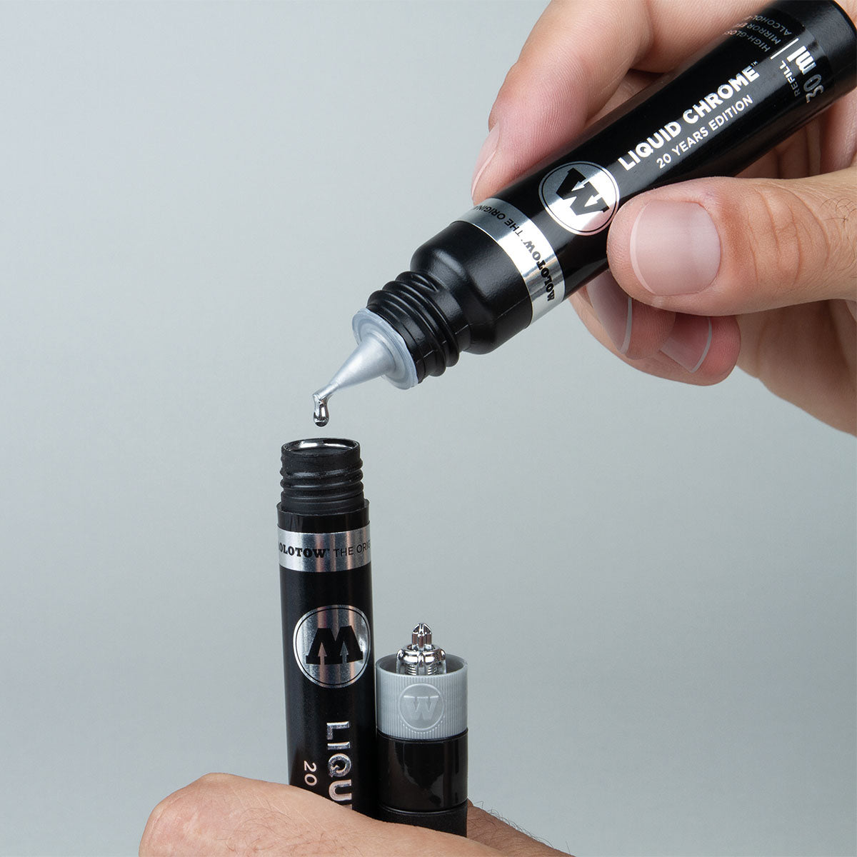 Molotow LIQUID CHROME Calligraphy Marker, 3 mm