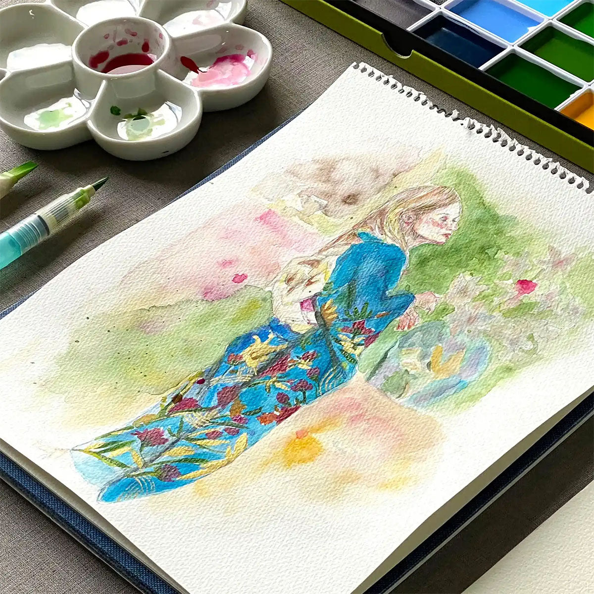 ZIG Kuretake Gansai Tambi Watercolor 24 set