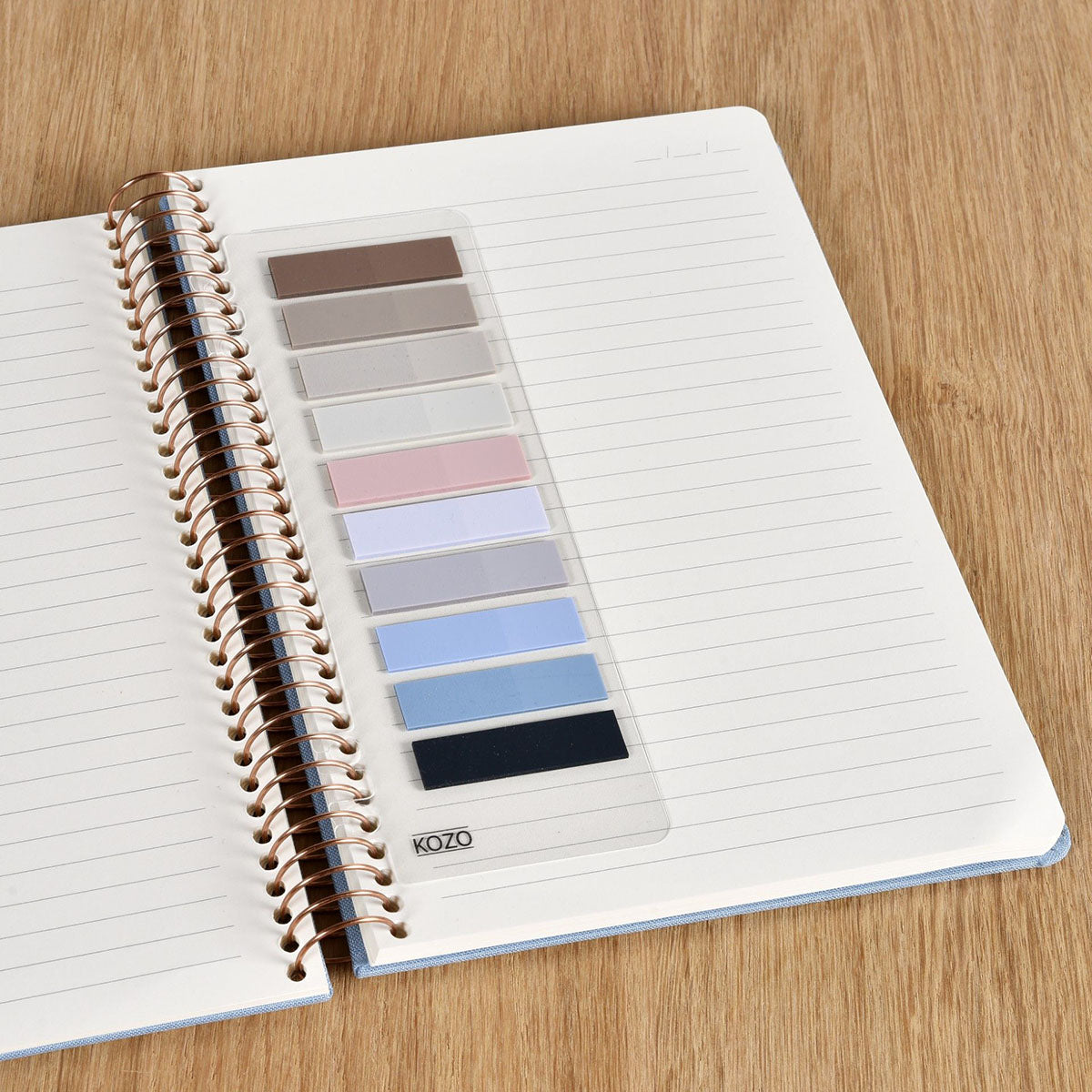 Kozo Index Tabs 12x44 mm 10 Colors Beach - image 4