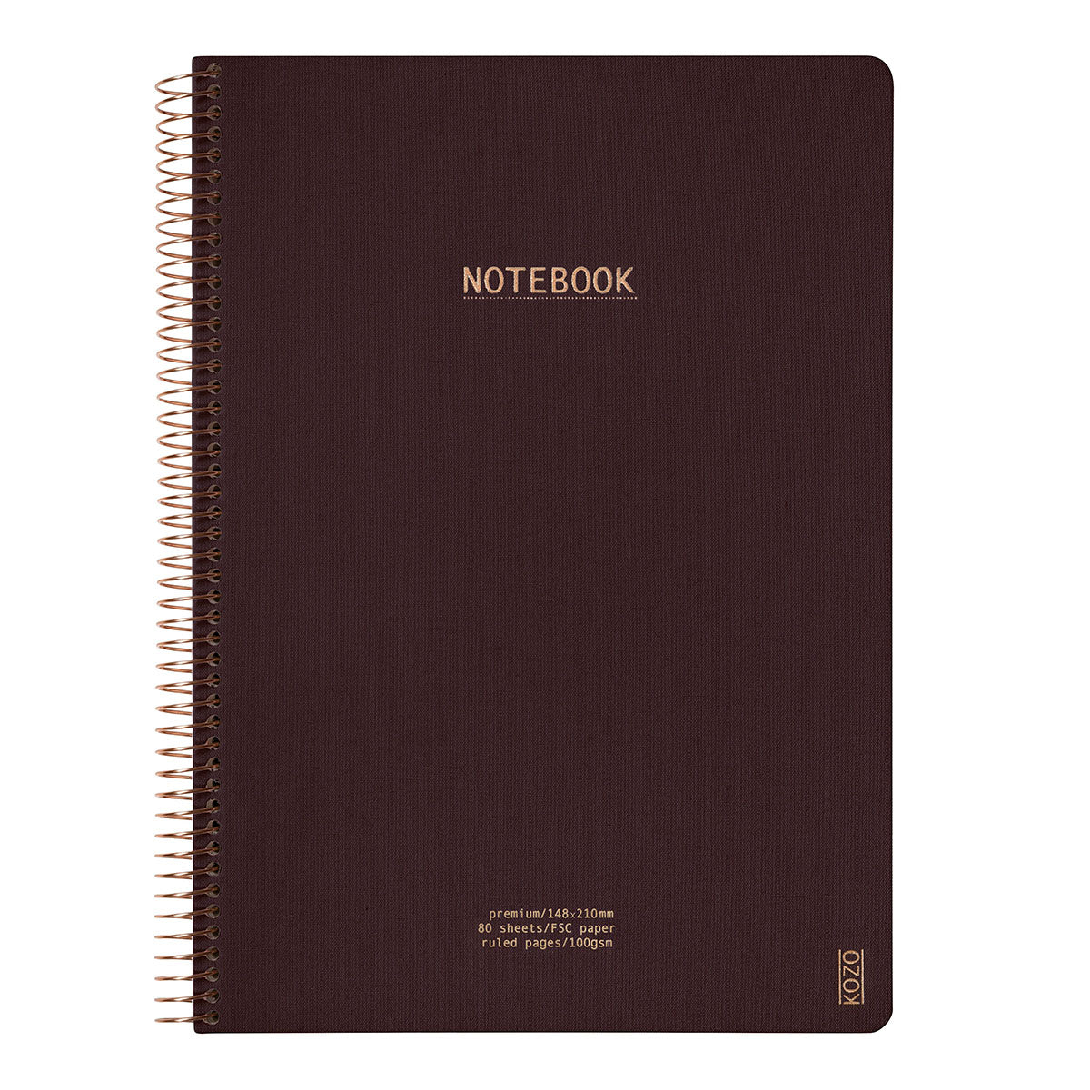Kozo Premium A4 Notebook Ruled 160 Pages