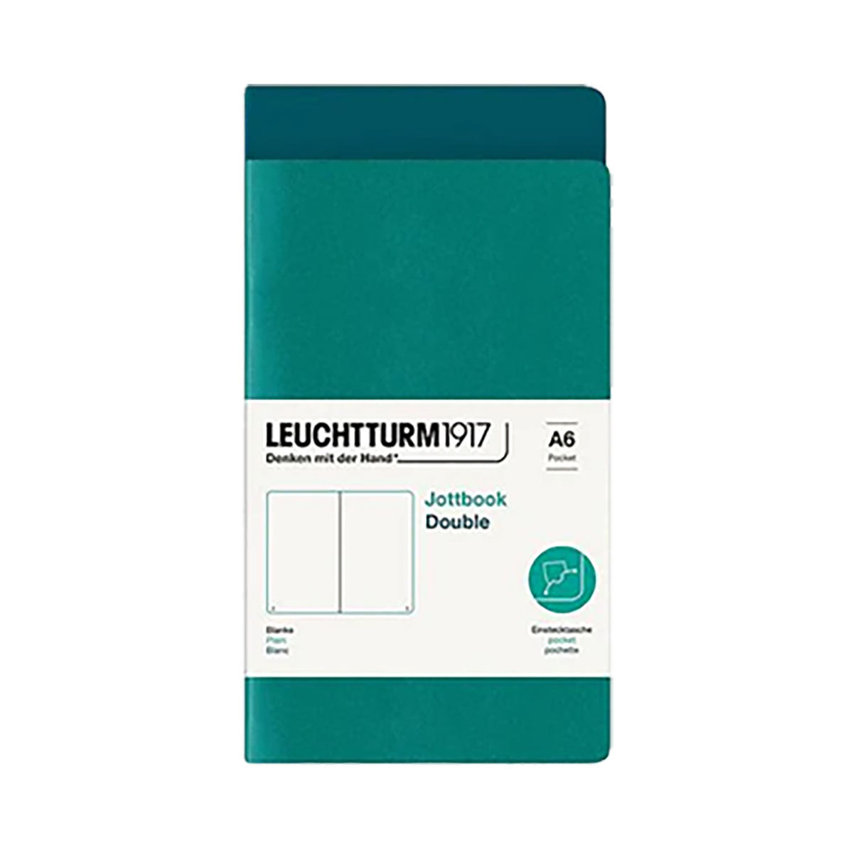 Leuchtturm1917 Jottbook A6 Pack of 2, Plain