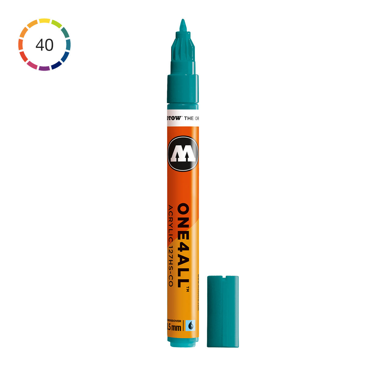 Molotow ONE4ALL Acrylmarker - 1mm Spitze, Signalschwarz | Für Nahezu Alle Oberflächen