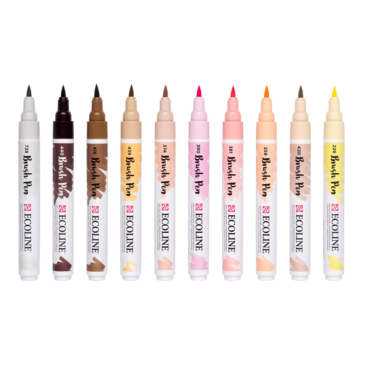 Talens Ecoline Brush Pen 10 set, Portrait Colors - image 2