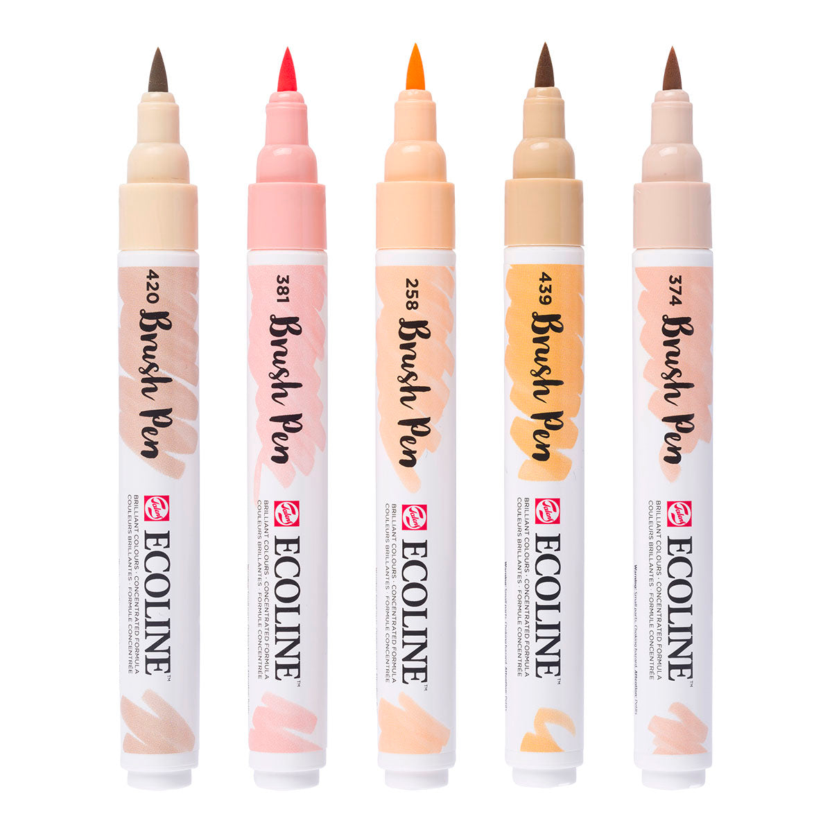 Talens Ecoline Brush Pen 5 set, Portrait Colors - image 2