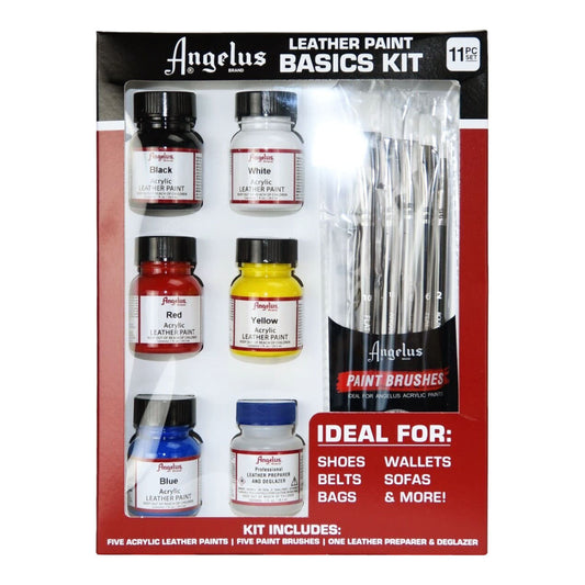 Angelus Acrylic Leather Paint Basics Kit