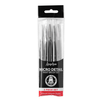 Angelus Acrylic Leather Paint Micro Detail Brush 5 Set