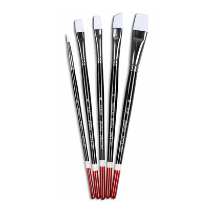 Angelus Acrylic Leather Paint Standard Brush 5 Set