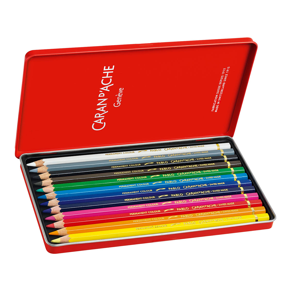 Caran d'Ache Pablo Coloured Pencils 12 Set