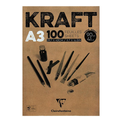 Clairefontaine Brown Kraft A3 Sketch Pad