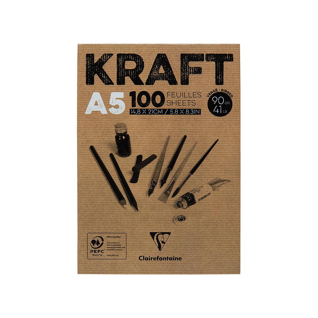 Clairefontaine Brown Kraft A5 Sketch Pad