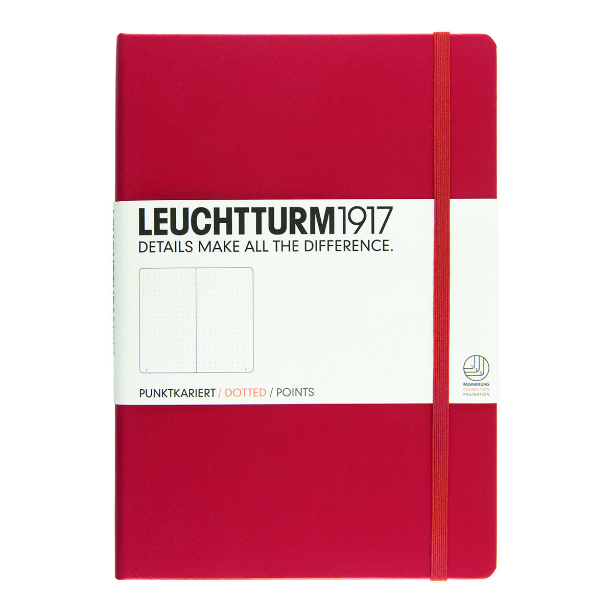 Leuchtturm1917 Notebook A5 Hard Cover, Dotted