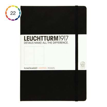 Leuchtturm1917 Notebook A5 Hard Cover, Dotted