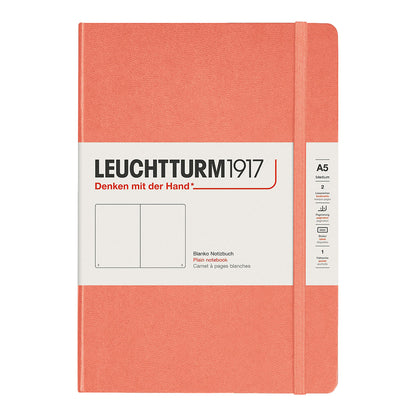 Leuchtturm1917 Notebook A5 Hard Cover, Plain