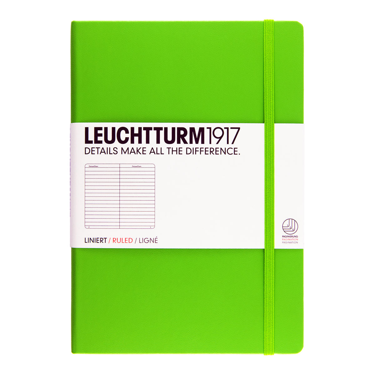 Leuchtturm1917 Notebook A5 Hard Cover, Ruled