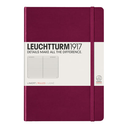 Leuchtturm1917 Notebook A5 Hard Cover, Ruled