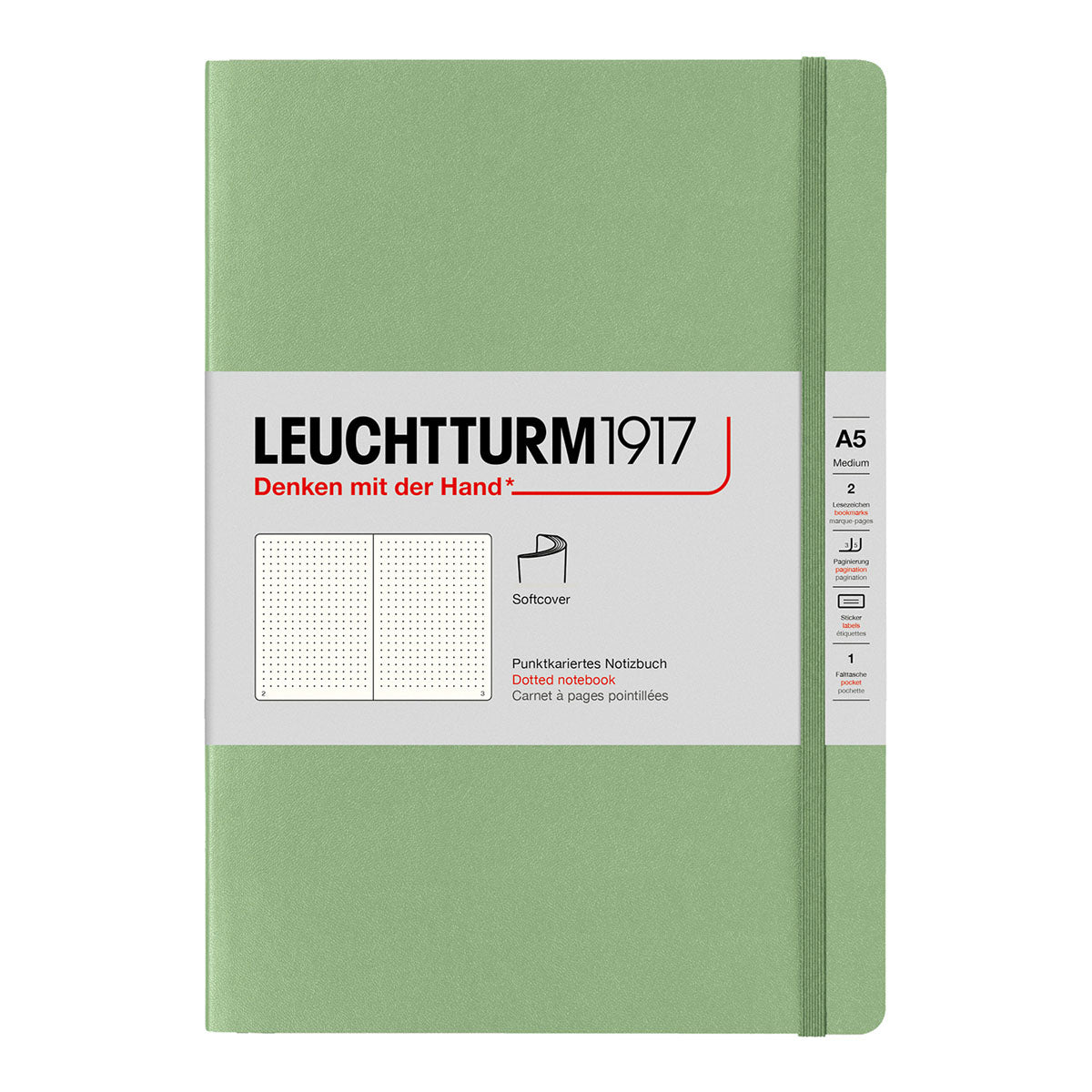 Leuchtturm1917 Notebook A5 Soft Cover, Dotted