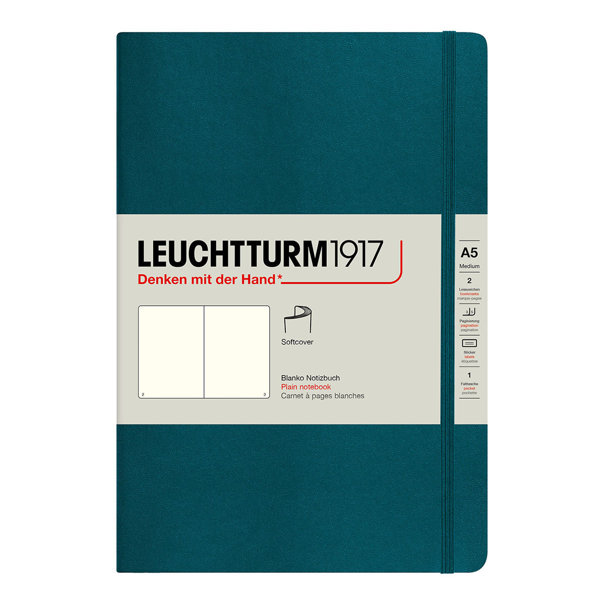 Leuchtturm1917 Notebook A5 Soft Cover, Plain