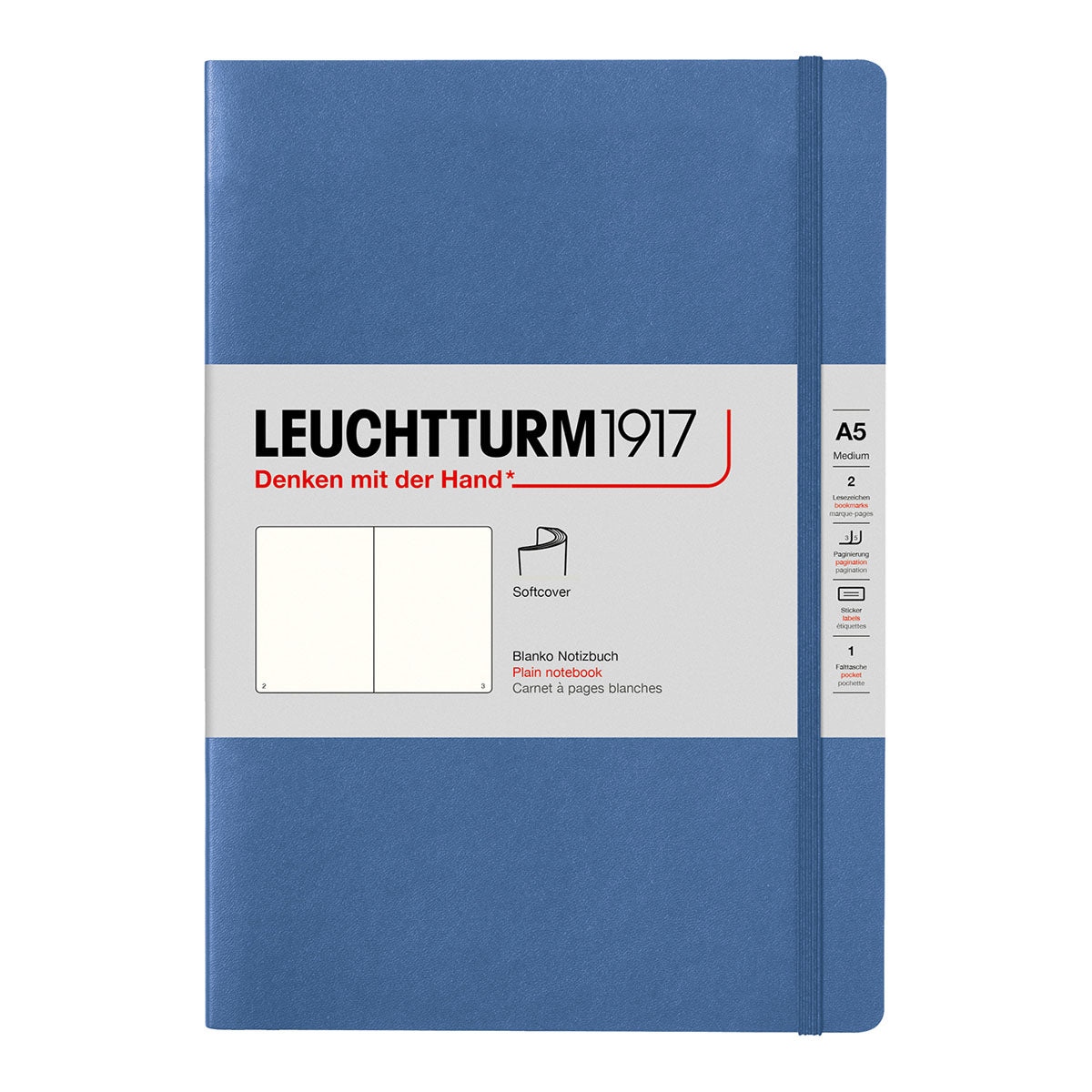 Leuchtturm1917 Notebook A5 Soft Cover, Plain