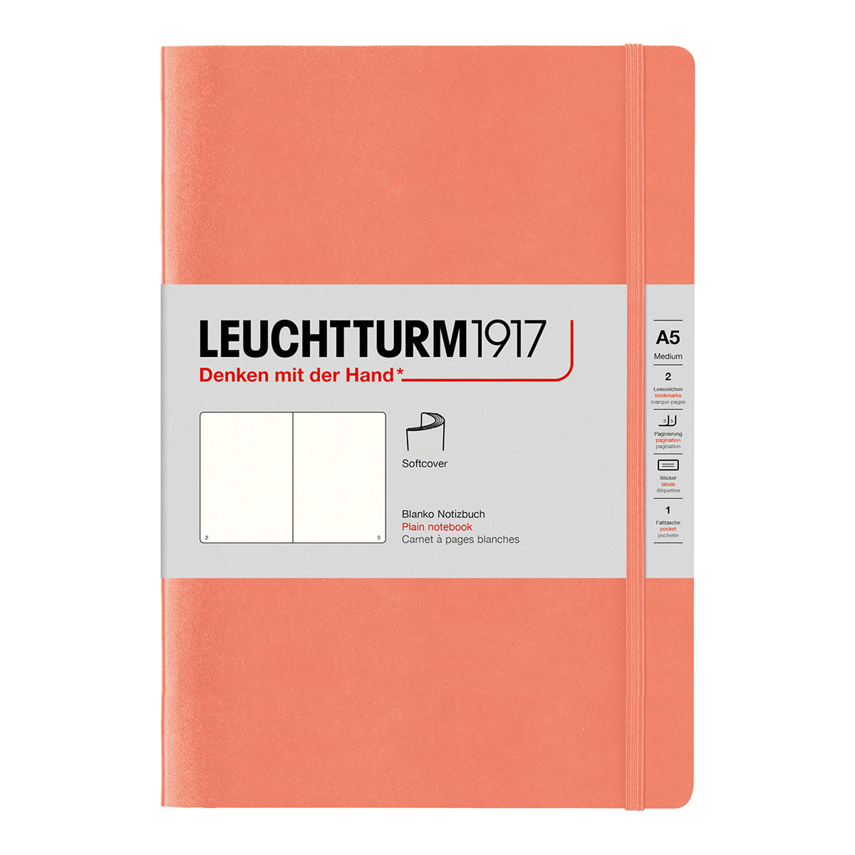 Leuchtturm1917 Notebook A5 Soft Cover, Plain