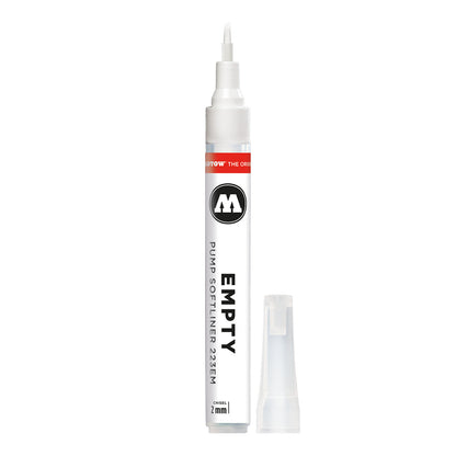 Molotow 223EM Empty Pump Softliner Chisel, 2 mm