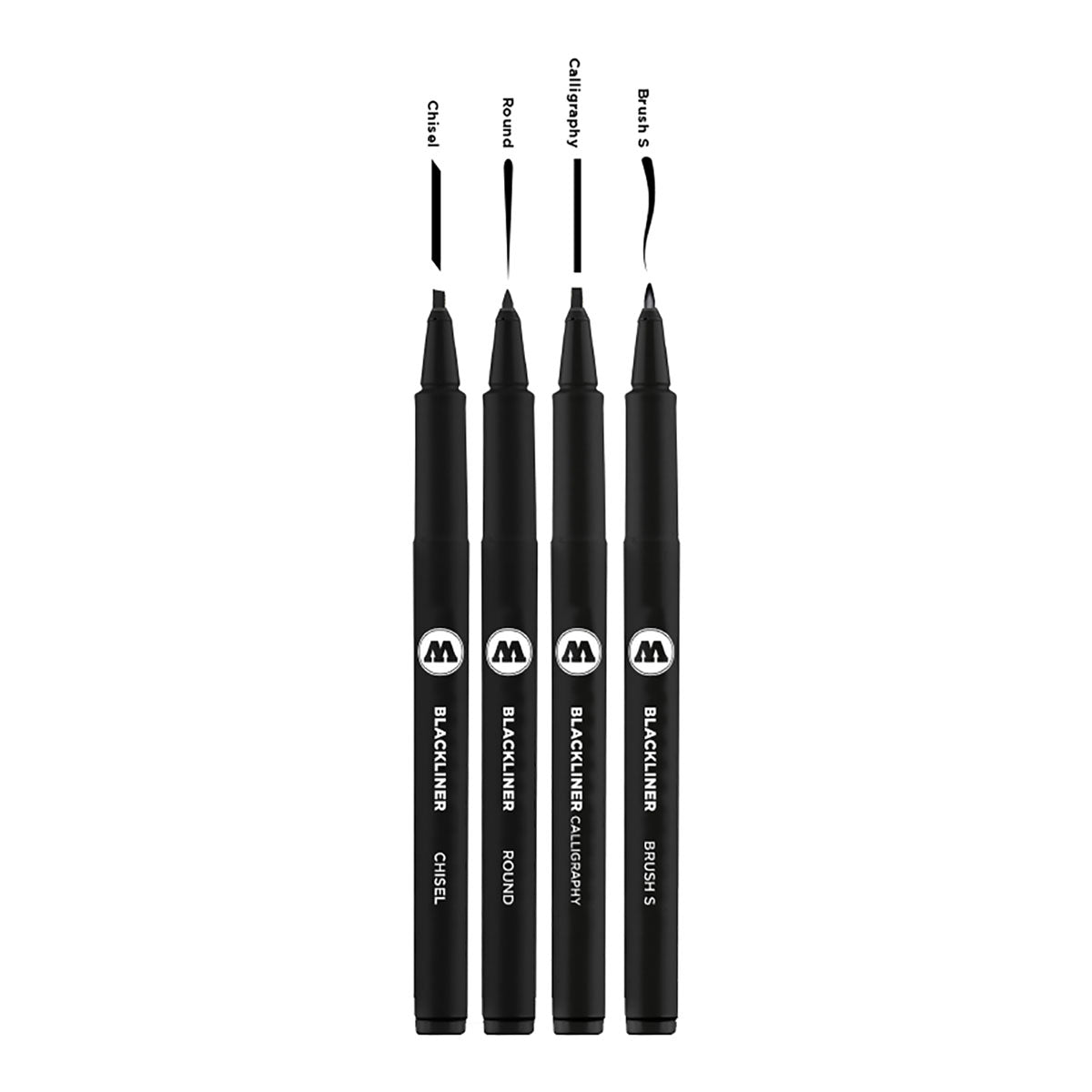 Molotow Blackliner Pens SET-3, 4 Set