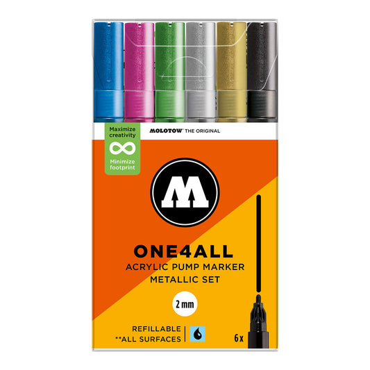 Molotow ONE4ALL 127HS 6set Metallic