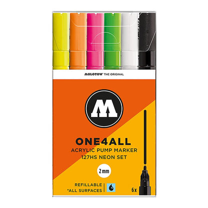 Molotow ONE4ALL 127HS 6set Neon