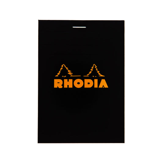 Rhodia Bloc No. 12 Notepad 8.5 x 12 cm Black, Squared