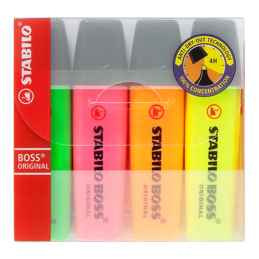 Stabilo Boss Original Highlighter 4 set