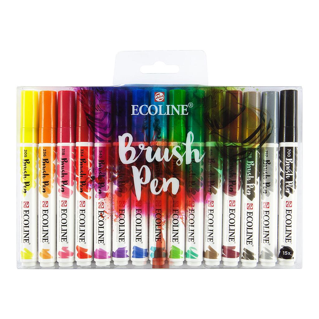 Talens Ecoline Brush Pen 15 set