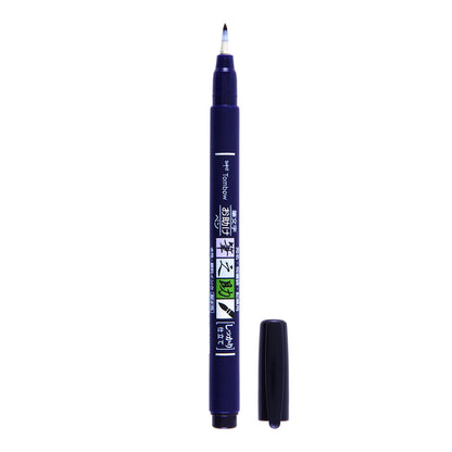Tombow Fudenosuke WS-BH Black Calligraphy Brush Pen, Hard