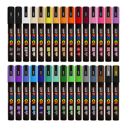 Uni Posca Markers PC-5M, 30set