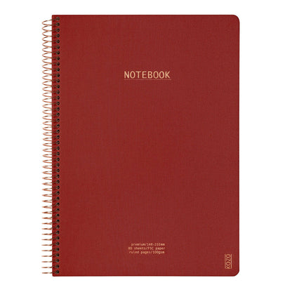 Kozo Premium A4 Notebook Ruled 160 Pages