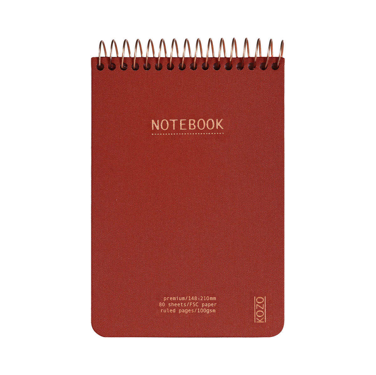 Kozo Premium A6 Notebook Ruled 160 Pages