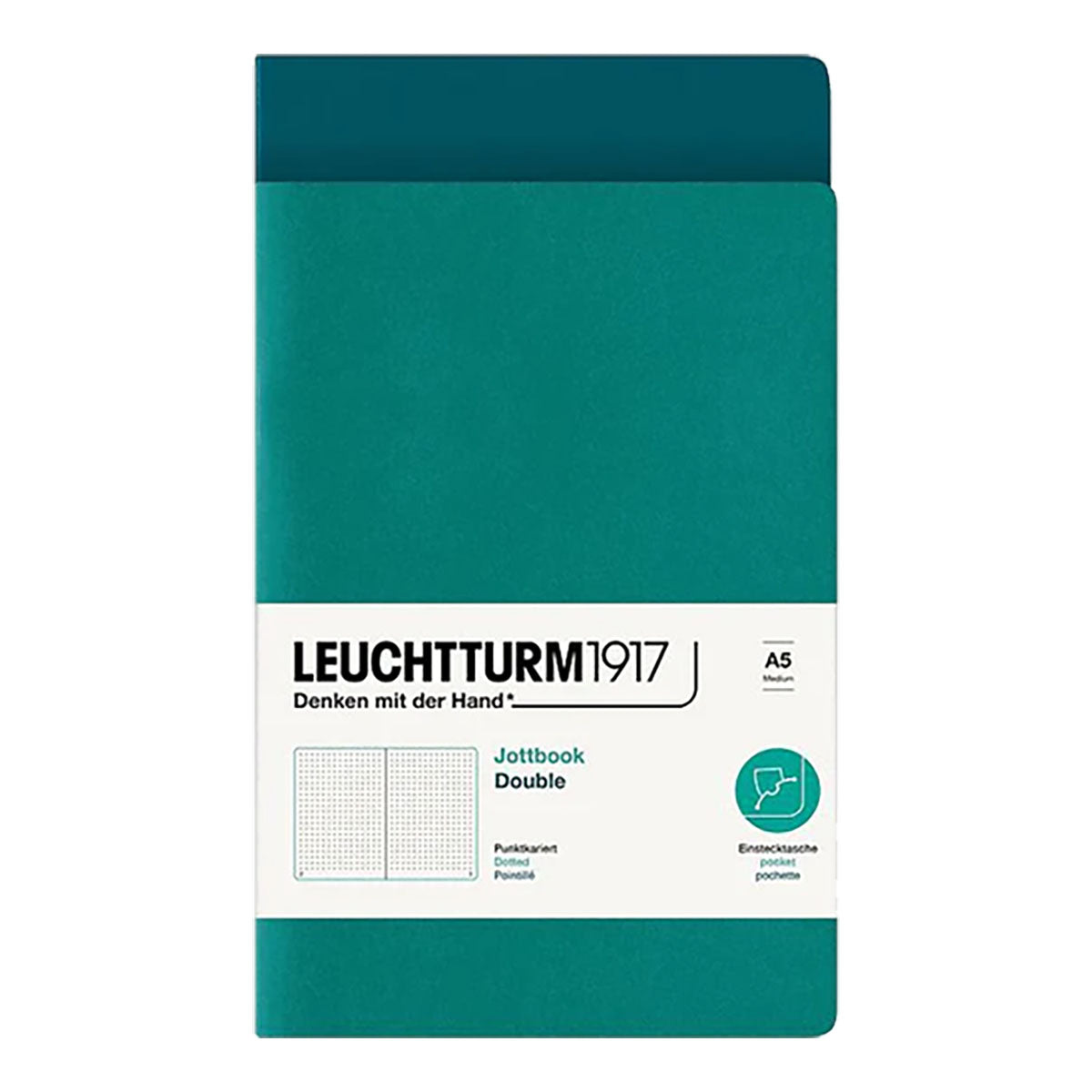 Leuchtturm1917 Jottbook A5 Pack of 2, Dotted