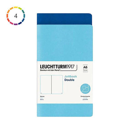 Leuchtturm1917 Jottbook A6 Pack of 2, Plain