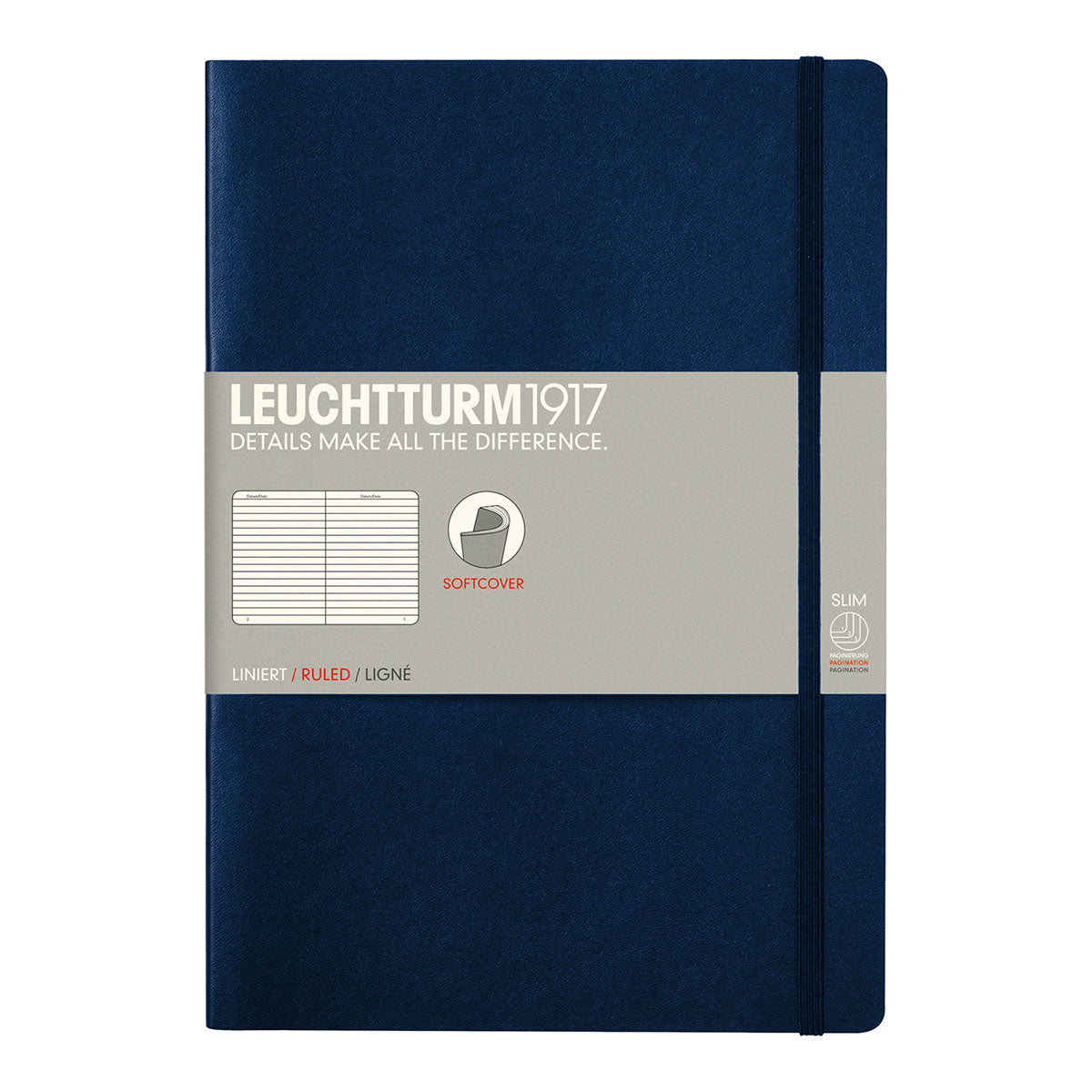 Leuchtturm1917 Notebook B5 Soft Cover, Ruled