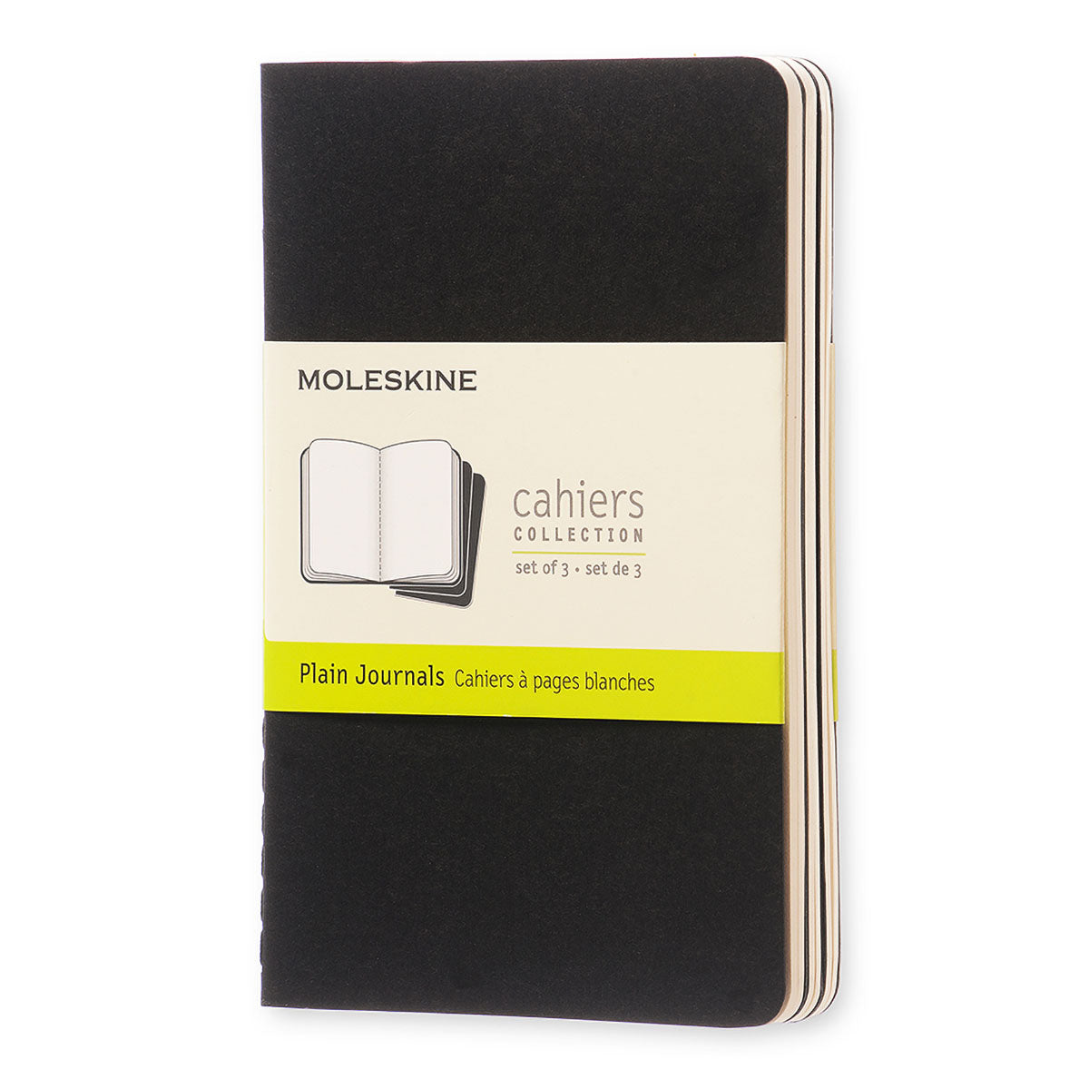 Moleskine Cahier Pocket Journal Plain Set of 3