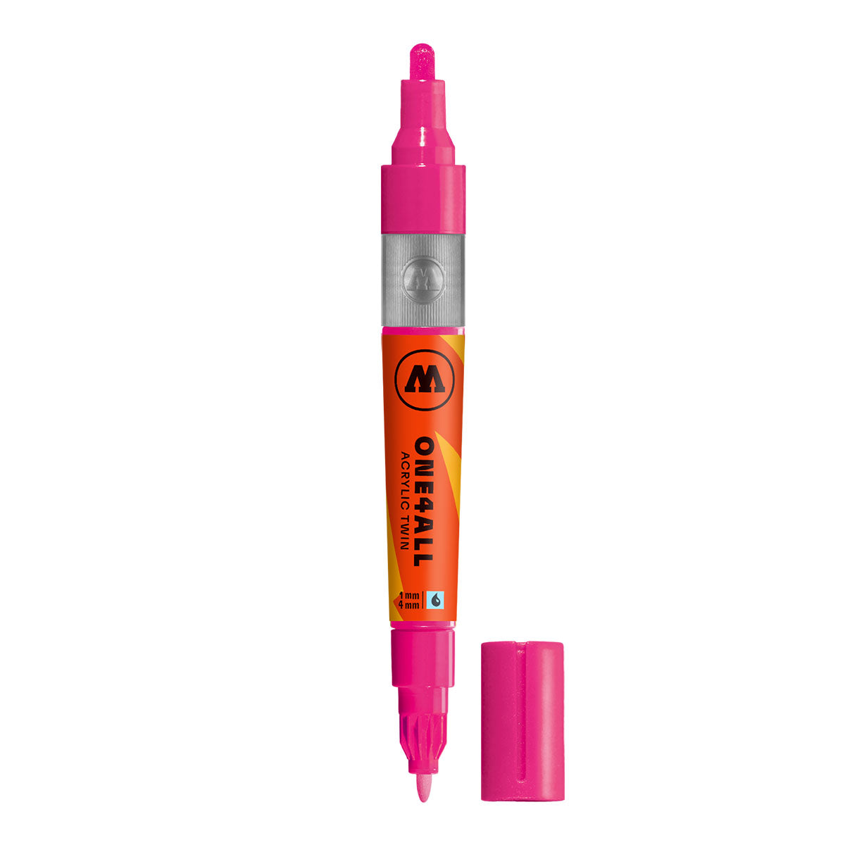 Molotow ONE4ALL Acrylic Twin Marker in Neon Pink Fluo (217)