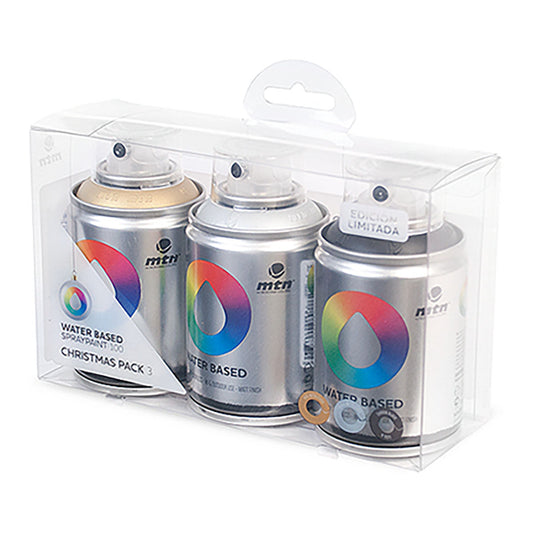 MTN Water Based Spray Paint 100ml 3 Set Christmas Pack