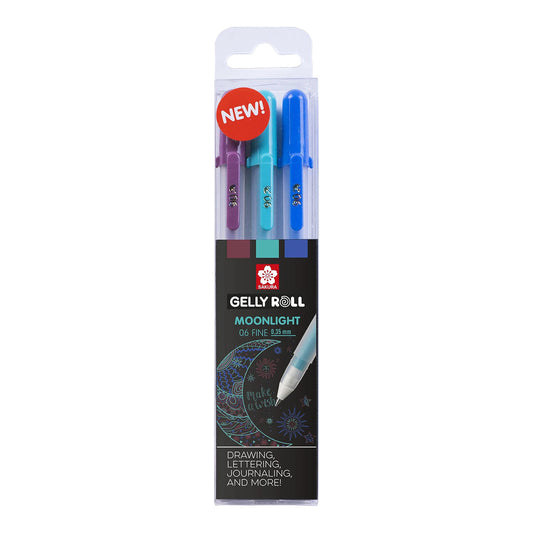 Sakura Gelly Roll 06 Moonlight 0.3 mm 3 set Galaxy Colors