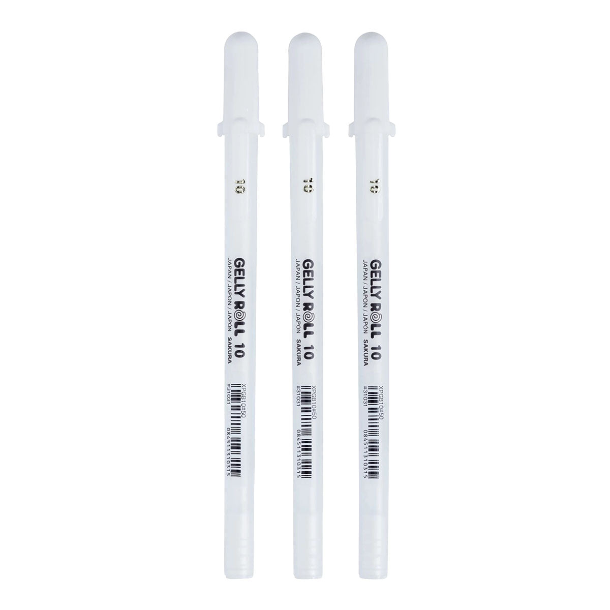 Sakura Gelly Roll 10 Bold 0.5 mm 3 set White Colors