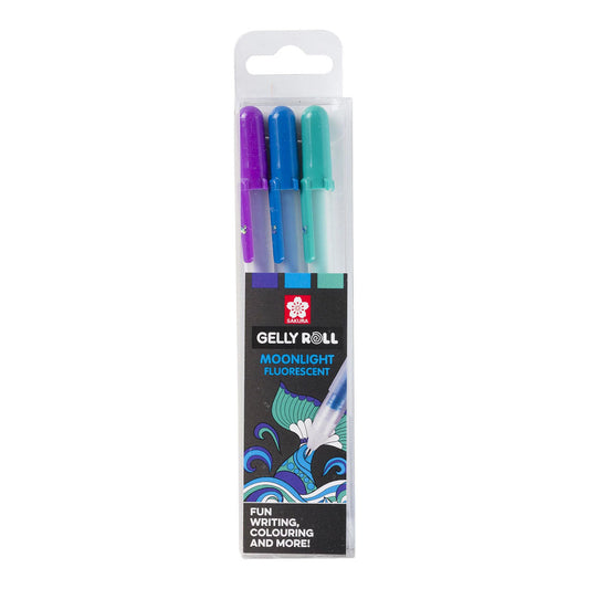 Sakura Gelly Roll 10 Moonlight 0.5 mm 3 set Ocean Colors