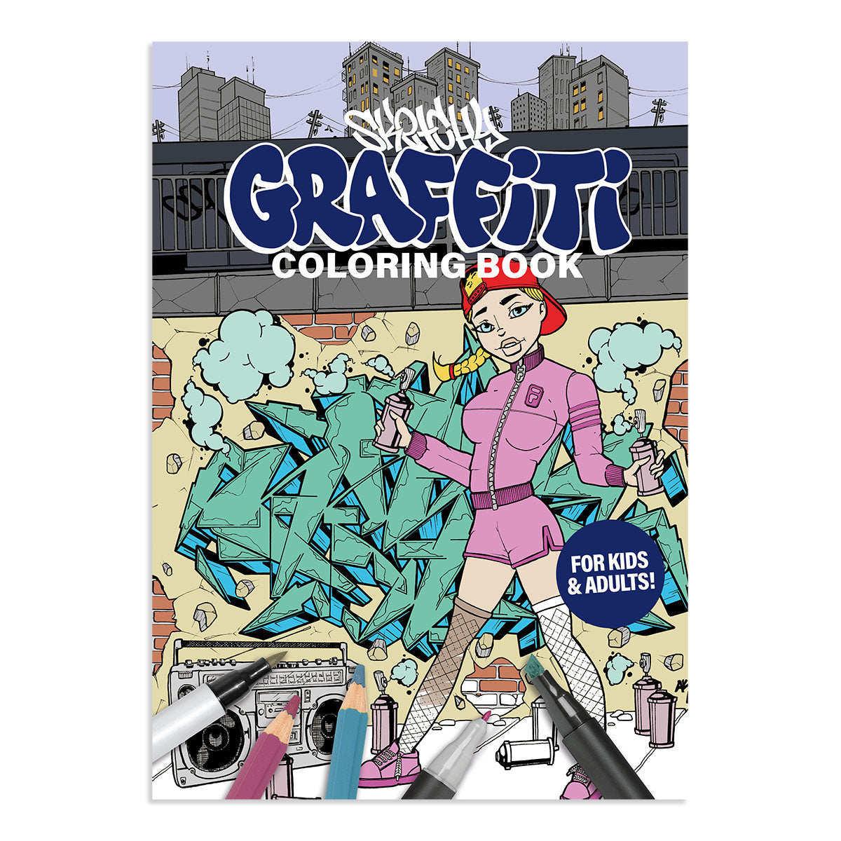 Sketchy Graffiti Coloring Book