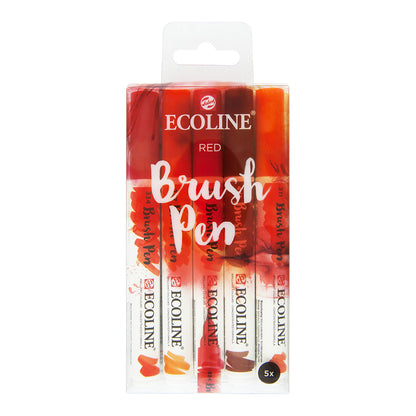 Talens Ecoline Brush Pen 5 set, Red Colors