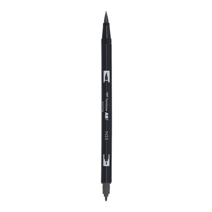 Tombow ABT Dual Brush Pen in Lamp Black (N25)
