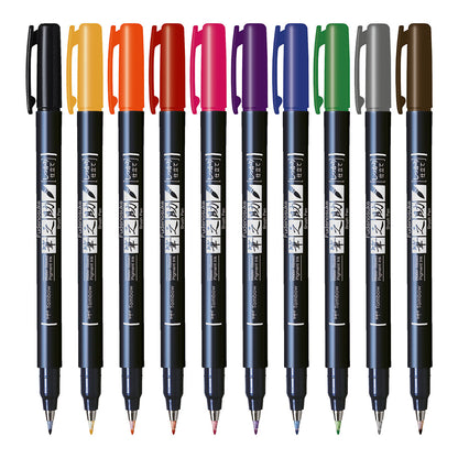 Tombow Fudenosuke WS-BH Calligraphy Brush Pen, Hard