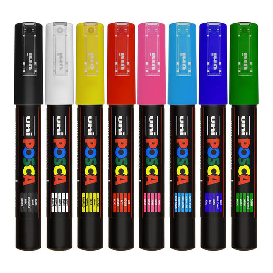 Uni Posca Markers PC-1M, 8 set Standard