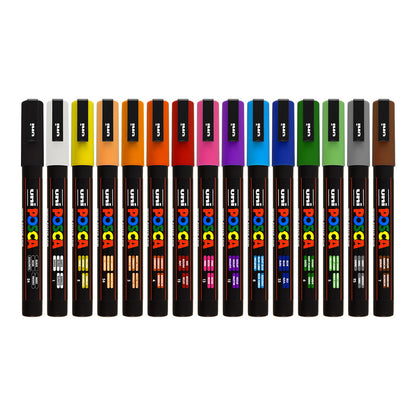 Uni Posca Markers PC-3M, 15set